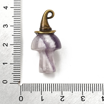 Natural Amethyst Mushroom Pendants G-D311-02AB-04-1