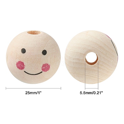 Natural Wood Beads WOOD-T019-13A-1
