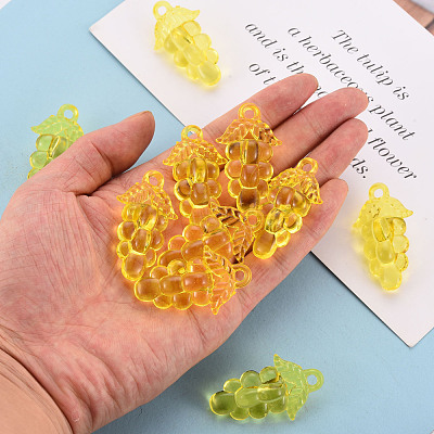 Autumn Theme Transparent Acrylic Beads TACR-S154-60B-916-1