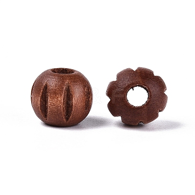 Wood European Beads WOOD-A026-01C-1