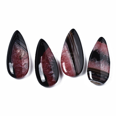 Natural Brazilian Agate Pendants X-G-S364-099A-1