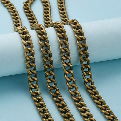 3.28 Feet Iron Cuban Link Chains X-CH-R013-14x10x3-AB-1