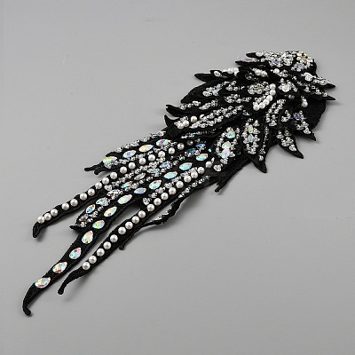 Hand Sewing Multi-Layer Flower Costume Shoulder Appliques PATC-WH0009-07B-1