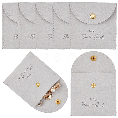 10Pcs Velvet Pouches with Snap Button ABAG-SP0001-42B-1