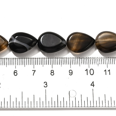 Natural Black Agate(Dyed & Heated) Beads Strands G-P561-B13-01-1