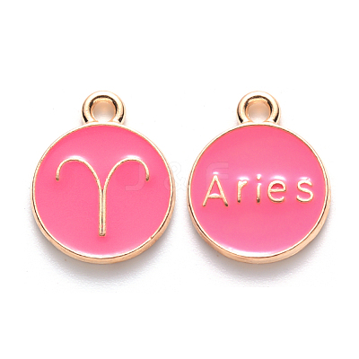 Alloy Enamel Pendants ENAM-S124-01B-03A-1