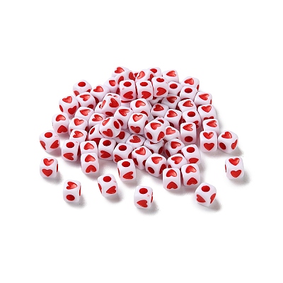 Opaque Acrylic Beads OACR-D301-06D-1