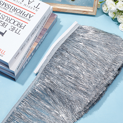 Polyester Fringe Trimmings OCOR-WH0086-09A-1