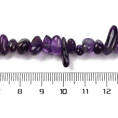 Natural Amethyst Chip Beads Strands X-G-L607-A01-01-1