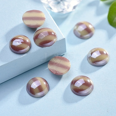 Opaque Glass Cabochons GGLA-S038-11G-10mm-1