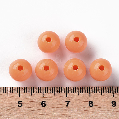 Opaque Acrylic Beads X-MACR-S370-C10mm-A11-1