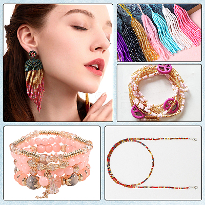DIY Glass & Acrylic Beads Findings Kits DIY-PA0001-38-1