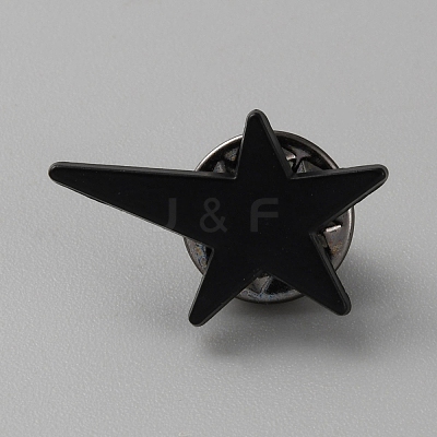 Star Alloy Brooch AJEW-WH0518-18B-1