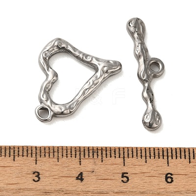 Non-Tarnish 304 Stainless Steel Toggle Clasps STAS-Q324-13P-1