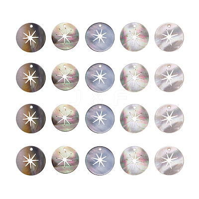 Black Lip Shell Pendants SHEL-S274-77-1
