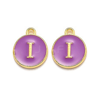 Golden Plated Alloy Enamel Charms LS-ENAM-Q437-12I-1