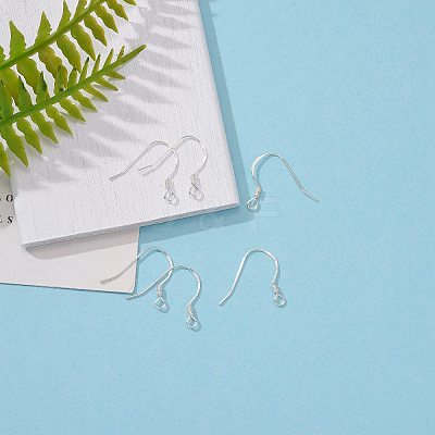 925 Sterling Silver Earring Hooks X-STER-K167-049A-S-1