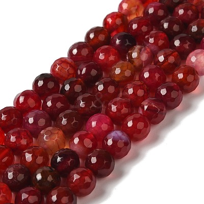Dyed & Heated Natural Dragon Veins Agate Beads Strands X-G-P539-A01-25-1