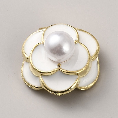 Alloy Enamel & Imitation Pearl Cabochons FIND-WH0366-480A-02-1