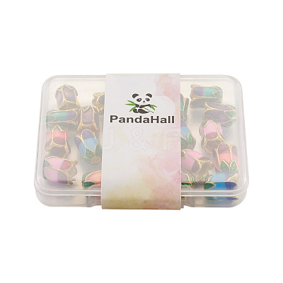 20Pcs 5 Colors Alloy Bead Caps ENAM-YS0001-04-1