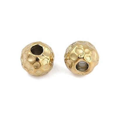 Textured 316 Surgical Stainless Steel Beads STAS-M106-01D-G-1