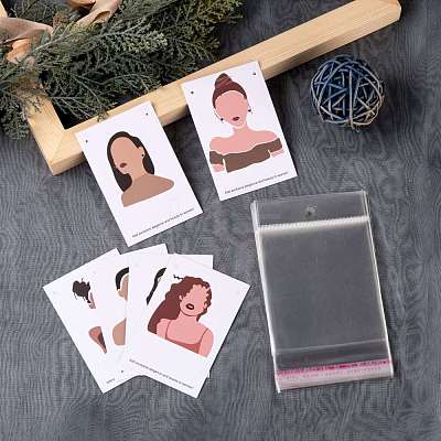 120Pcs 6 Style Cardboard Jewelry Display Cards DIY-LS0003-93-1