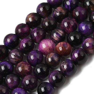 Grade AB Natural Tiger Eye Beads Strands G-B133-A02-6MM-04-1