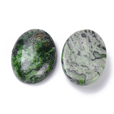 Natural Ripple Jasper Cabochons G-T062-21-1