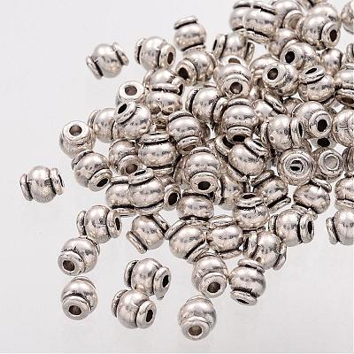 Barrel Tibetan Silver Spacer Beads AB608-1