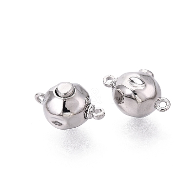 Brass Box Clasps KK-Q074-10P-1