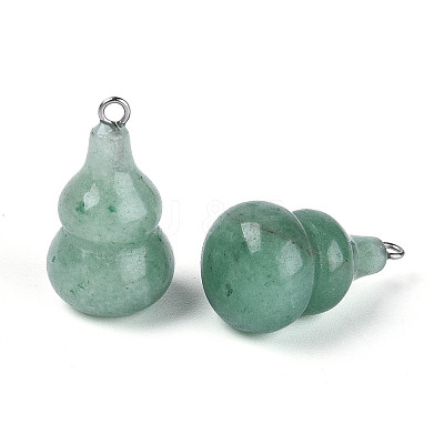 Natural Green Aventurine Pendants G-T144-73G-1