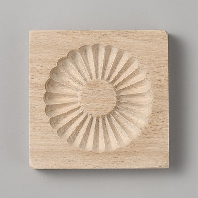 Beech Wood Cookie Molds AJEW-WH0083-59H-1
