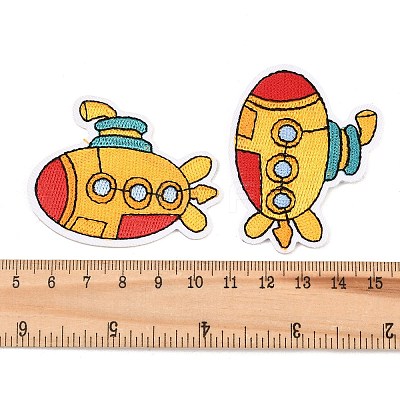 Polyester & Rayon Computerized Embroidery Cloth Iron on Sew on Patches PATC-L001-24-1