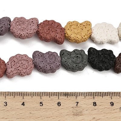 Natural Lava Rock Beads Strands G-G347-01A-1