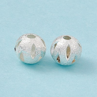 Rack Plating Brass Beads KK-G455-06B-S-1