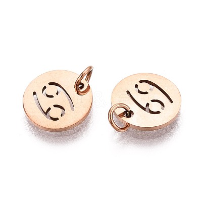 304 Stainless Steel Charms STAS-Q201-T445-4R-1