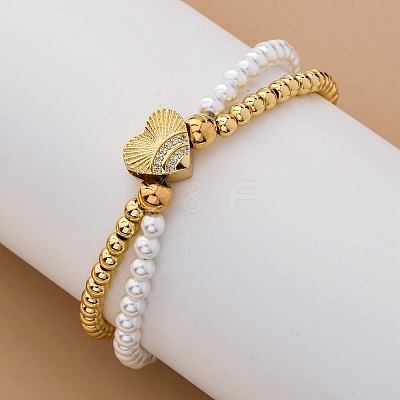 Brass Multi-strand Bracelets BJEW-M056-03G-1