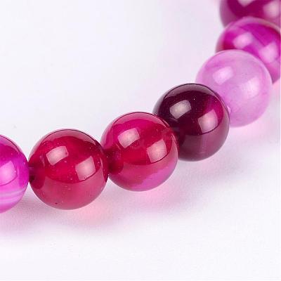 Natural Striped Agate/Banded Agate Beads AGAT-6D-3-1