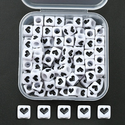 Opaque Acrylic Beads MACR-YW0002-25-1
