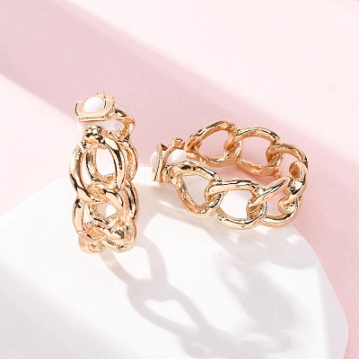 Alloy Silicone Clip-on Earrings EJEW-Z120-01G-01-1