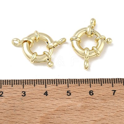 Brass Spring Ring Clasps KK-CBAD851-02G-02-1