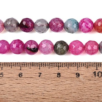 Natural Fire Crackle Agate Beads G-Q606-42A-03-1