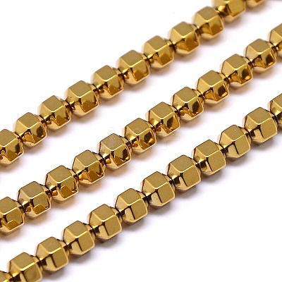 Electroplate Non-magnetic Synthetic Hematite Beads Strands G-I095-01-1