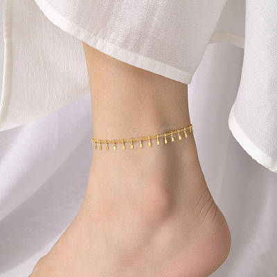 Stainless Steel Tassel Anklets WG5965F-02-1