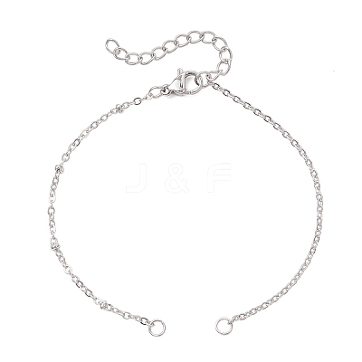 304 Stainless Steel Cable Chain and Satellite Chain Bracelet Making AJEW-JB01480-1