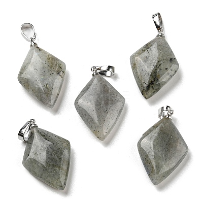 Natural Labradorite  Pendants G-C066-03B-1