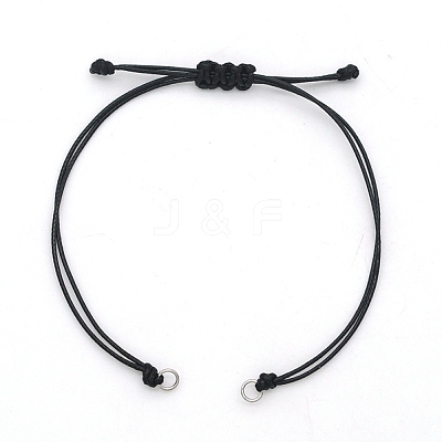 Braided Waxed Cord for DIY Bracelet Making STAS-N090-JA709-1-1