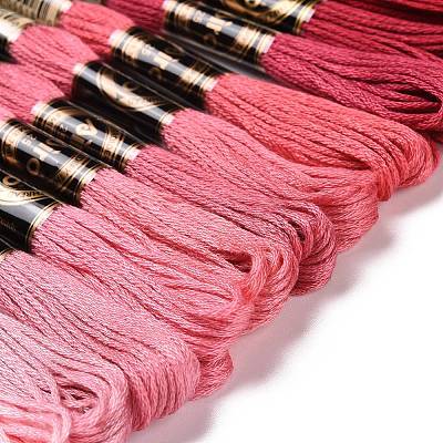 12 Skeins 12 Colors 6-Ply Polyester Embroidery Floss OCOR-M009-01B-08-1