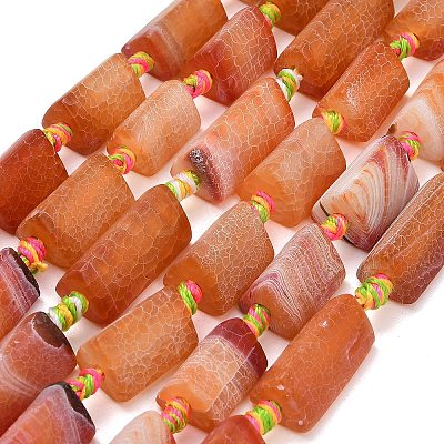 Natural Weathered Agate Beads Strands G-A321-F02-01B-1