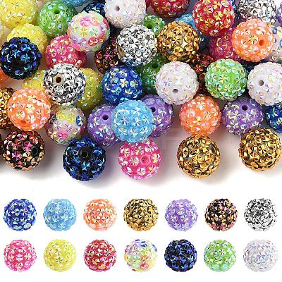 10Pcs Opaque Acrylic Beads OACR-YW0003-35A-1